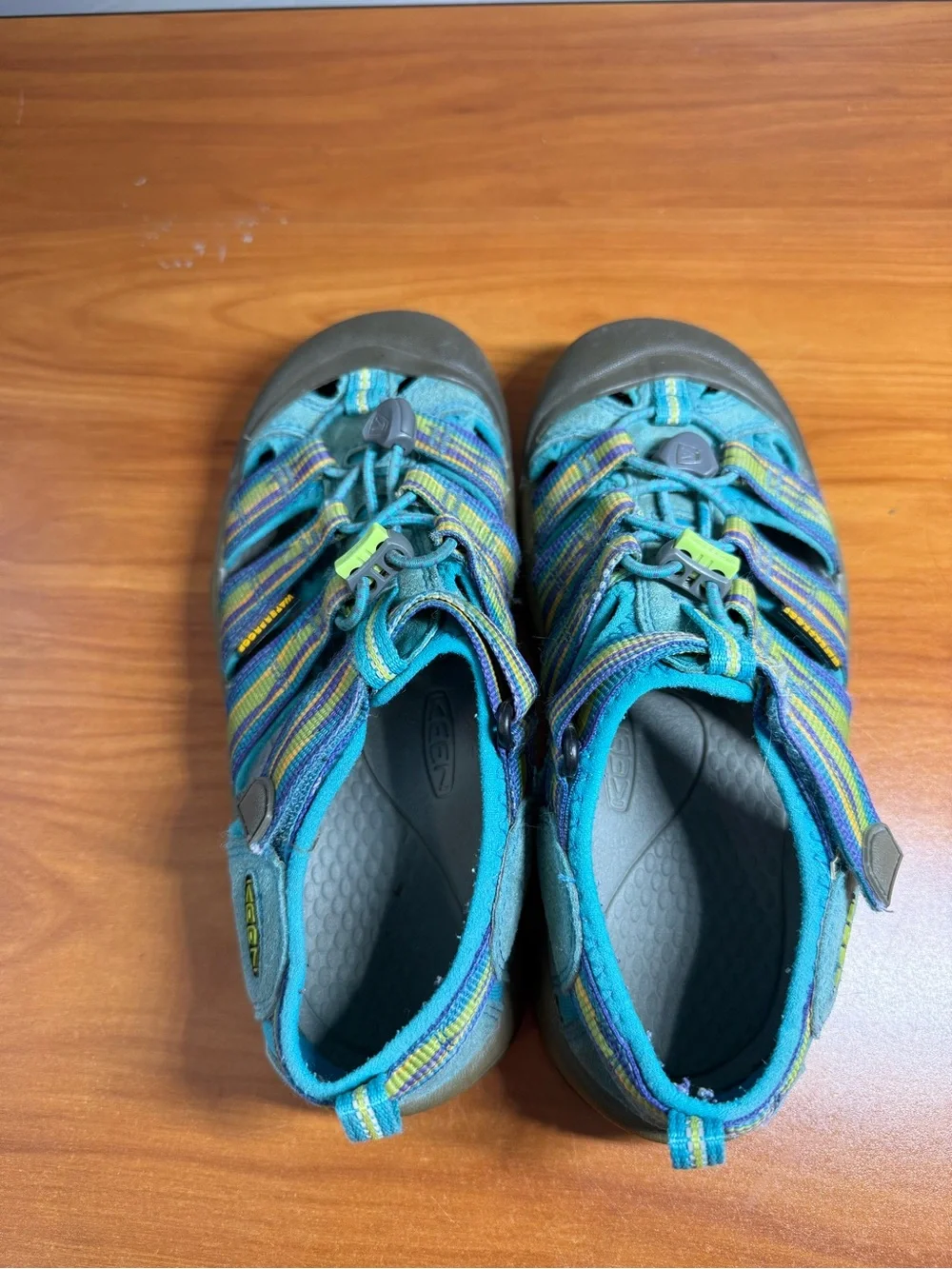 Keen Newport H2 Big Kids Sandals Water Shoes Strappy‎ Closed Toe Bungee Blue 3